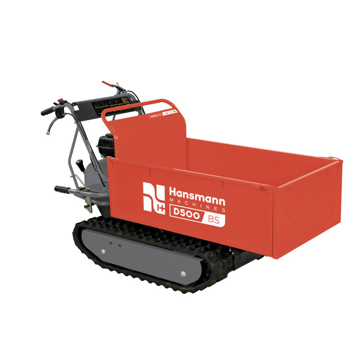 Mini dumper thermique 500 kg sur chenilles Hansmann - Moteur B&S